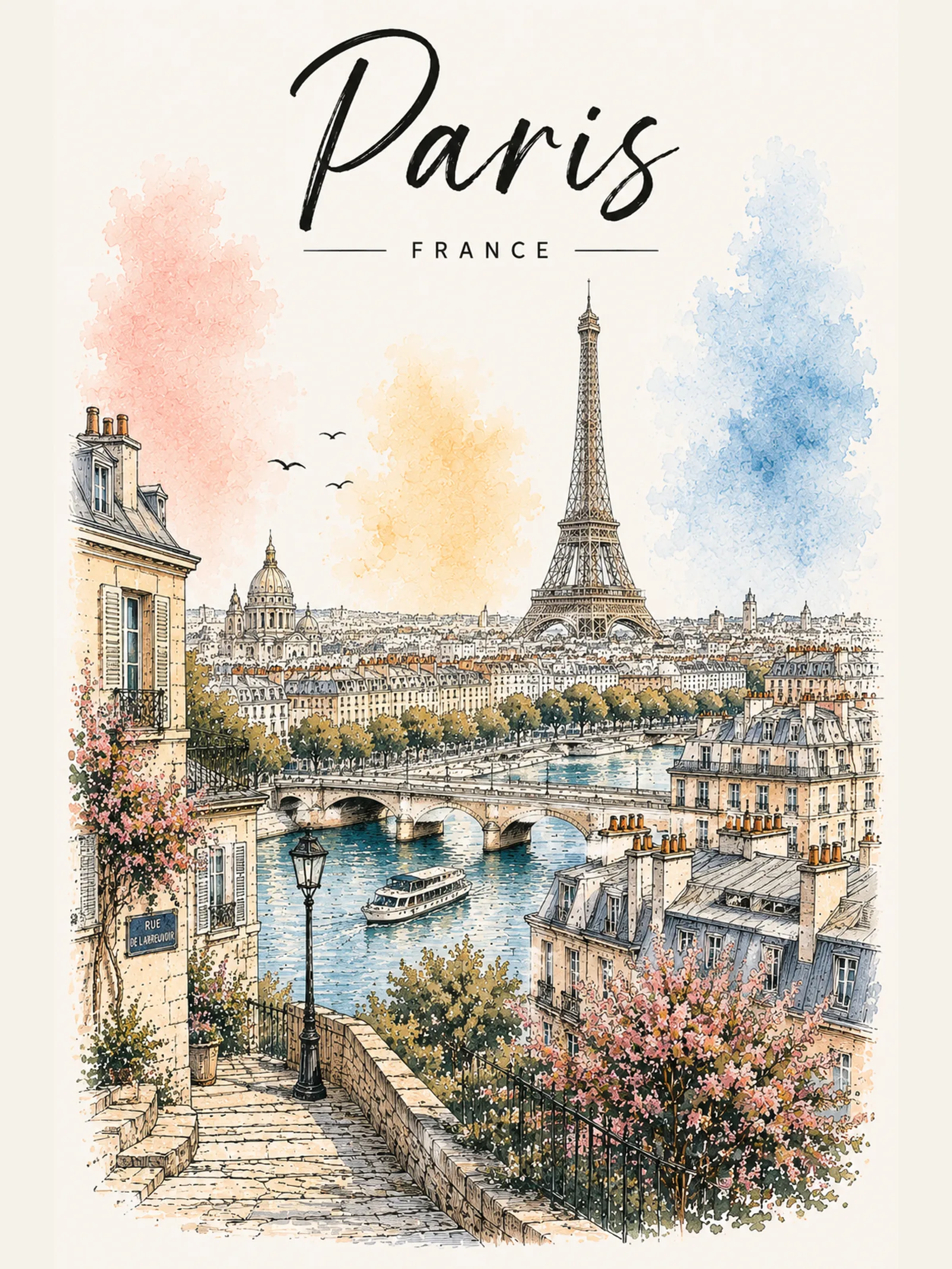 Paris illustration, Golden Hour collection