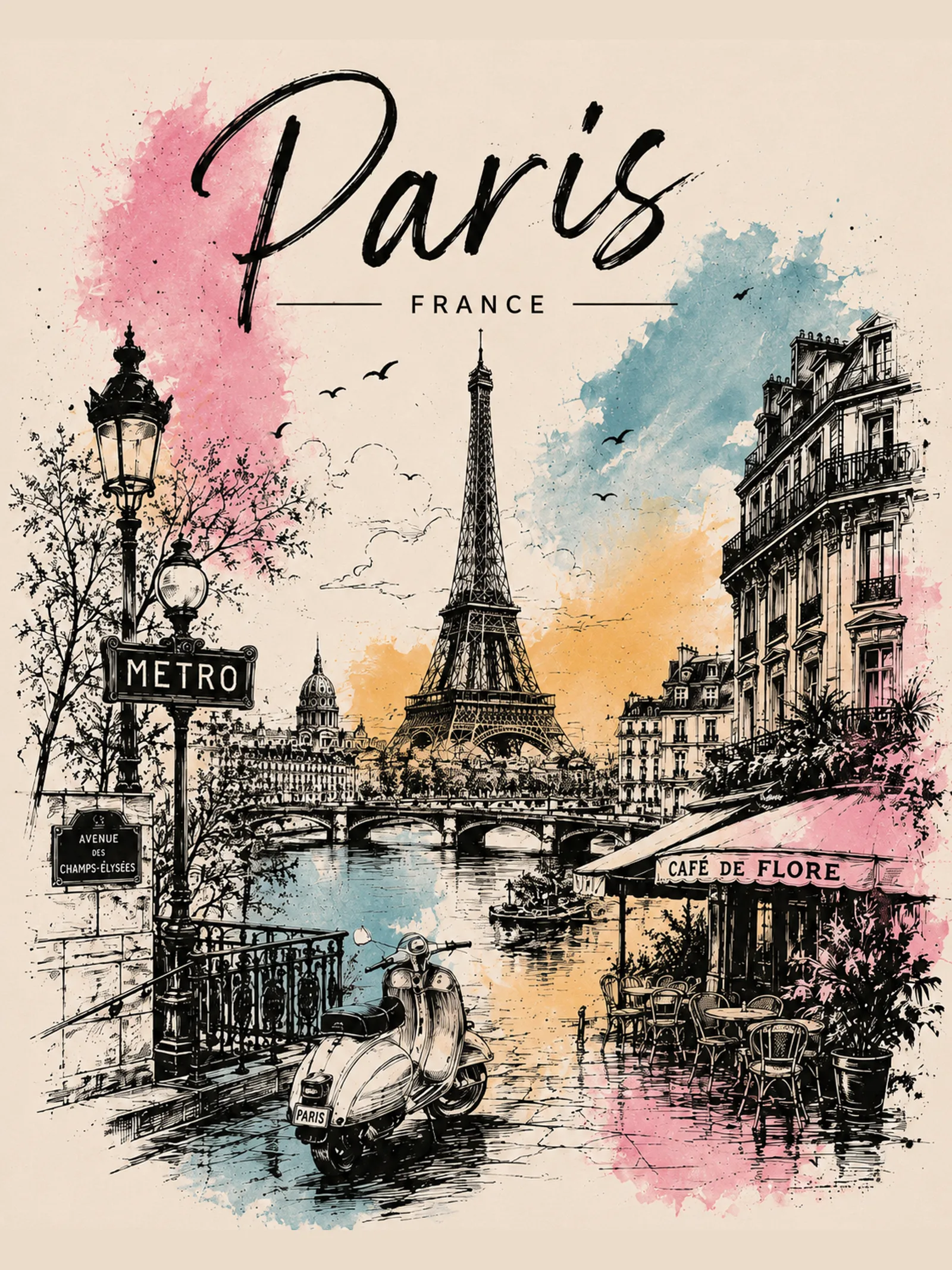 Paris illustration, Vibrant collection